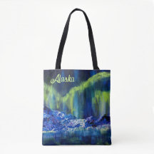 Alaska Glace Reflection & Borealis tothe bag