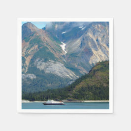 Alaska Glacier Bay Boat Photo Pappersservett