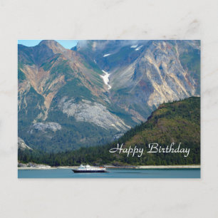 Alaska Glacier Bay Boat Photo Vykort