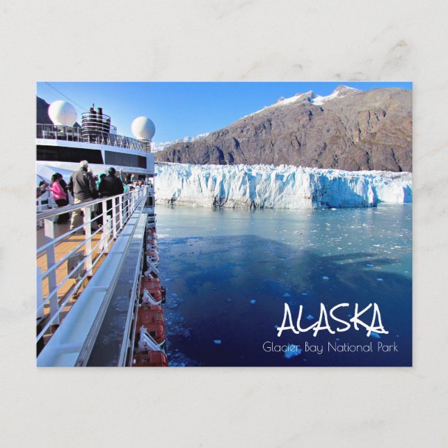 Alaska Glacier Bay National Park Postcard Vykort (Framsida)