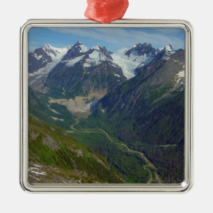 Alaska Glacier-Carved Valley Julgransprydnad Metall