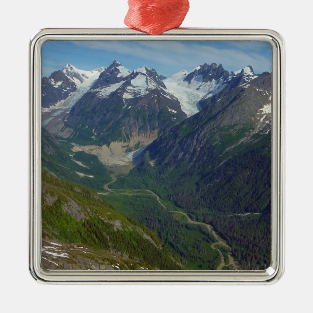 Alaska Glacier-Carved Valley Julgransprydnad Metall (Framsidan)