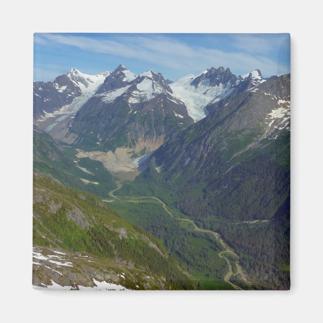 Alaska Glacier-Carved Valley Magnet (Framsidan)
