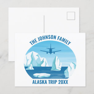 Alaska Glacier Family Vacation Anpassningsbar Vykort