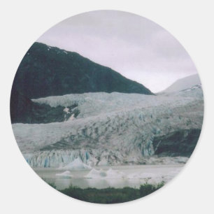 Alaska Glacier Runt Klistermärke