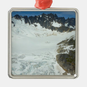 Alaska Glacier Scenia Travel Landscape Julgransprydnad Metall