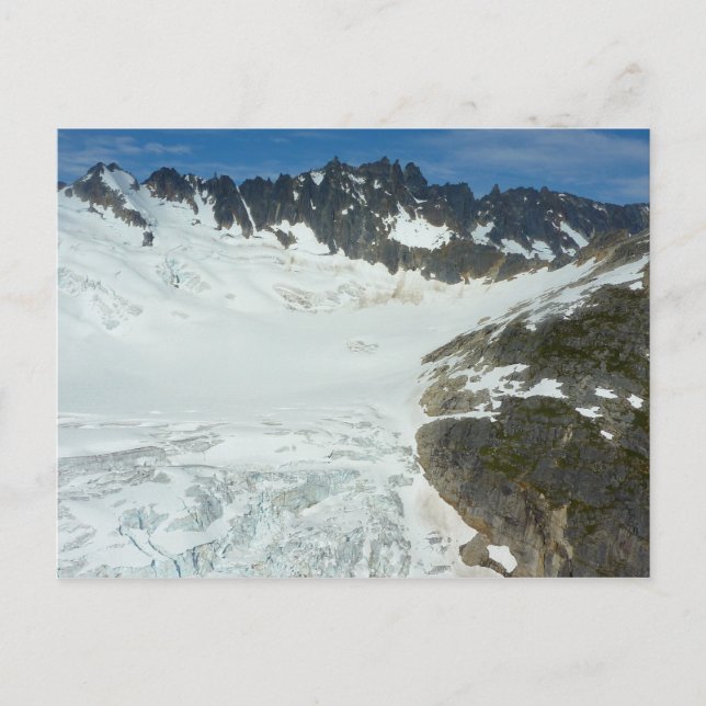 Alaska Glacier Scenia Travel Landscape Vykort (Framsida)