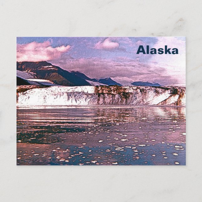 Alaska Glacier Vykort (Framsida)
