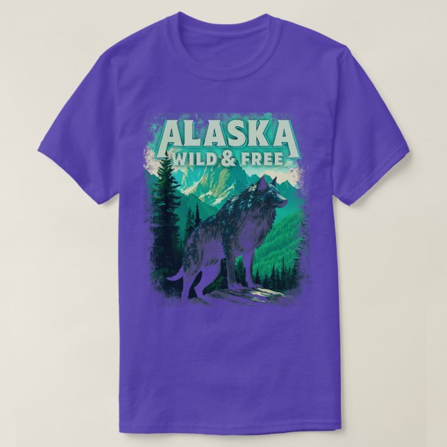 Alaska grått varg TShirt T Shirt (Design framsida)