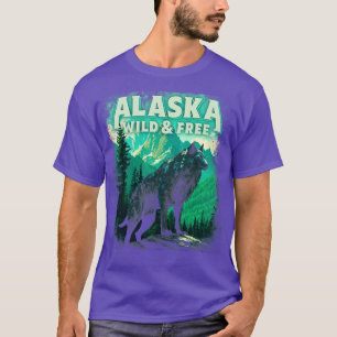 Alaska grått varg TShirt T Shirt