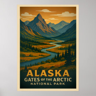 Alaska Grind i Arktis V01 Poster