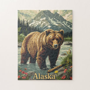 Alaska Grizzly Bear Pussel