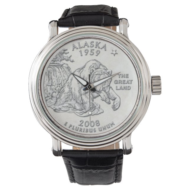 Alaska Grizzly Bear Watch Armbandsur (Framsida)