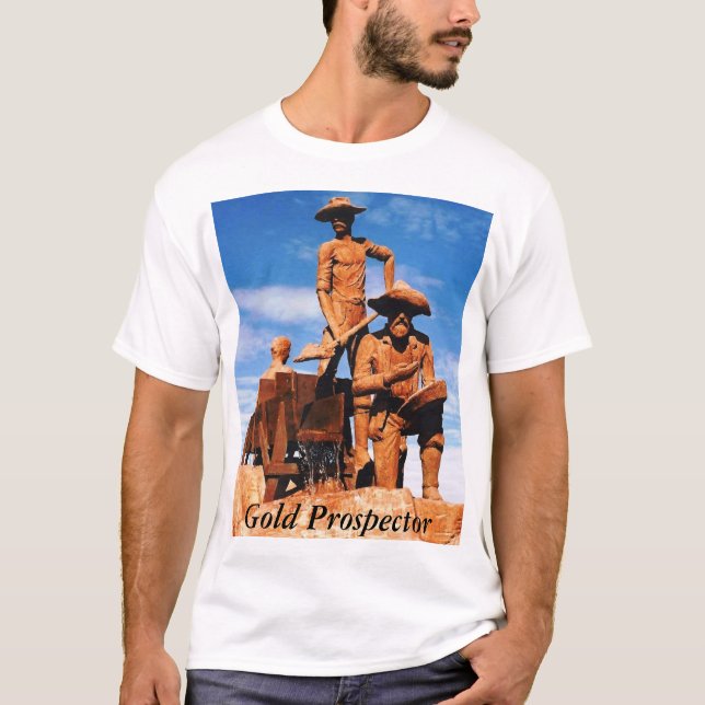 Alaska Guld Prospector Photo Prated Tee (Framsida)