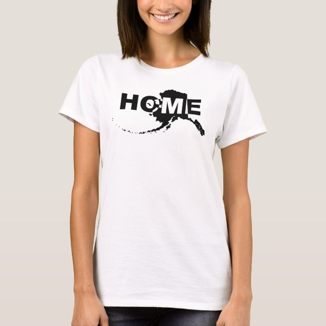 Alaska Hemmet Borta Från Stat Från T-Shirt Tees (Framsida)