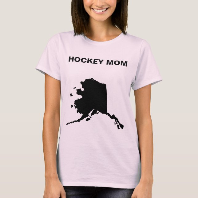 Alaska hockeymamma tee shirt (Framsida)