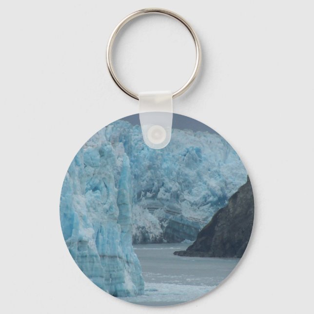 Alaska Hubbard Glacier Keychain Nyckelring (Framsida)