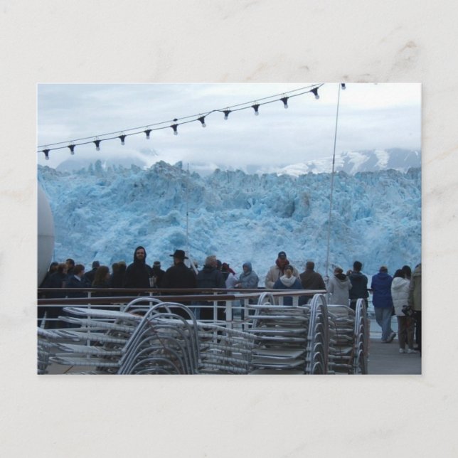 Alaska Hubbard Glacier Vykort (Framsida)