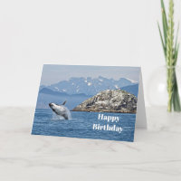 Alaska Humpback Whale Wildlife Photo Birthday
