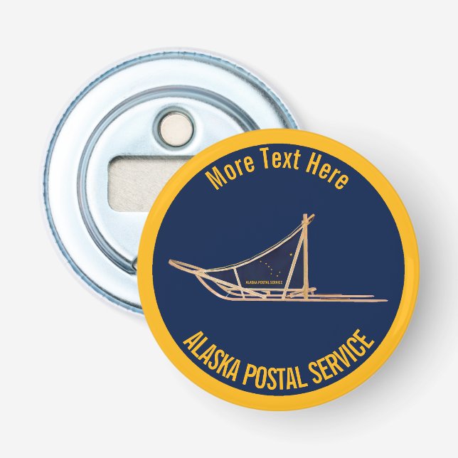 Alaska Hund Sled Postal Carrier Flasköppnare (Framsidan)