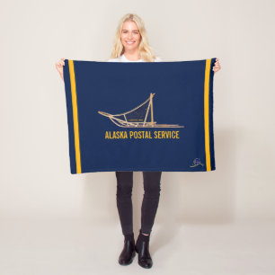 Alaska Hund Sled Postal Carrier Fleecefilt