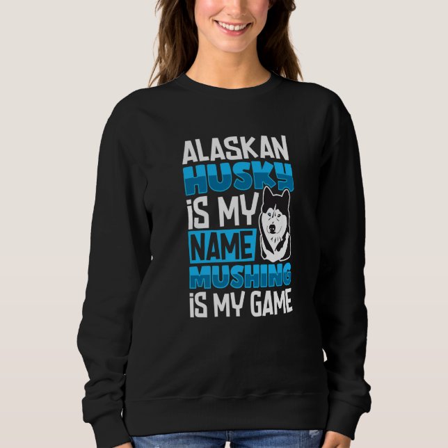 Alaska husky sled dog racing and mushing  7 t shirt (Framsida)