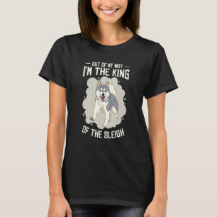 Alaska Husky Sledding Sled Hund Tävla Hund Sled Ri T Shirt