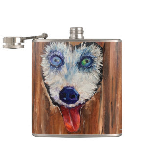 Alaska Husky Sleddog-kolv Fickplunta