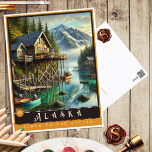 Alaska Hyper-Realistic State-vykort Vykort