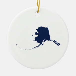 Alaska i Blue Julgransprydnad Keramik