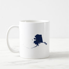 Alaska i Blue och Guld Kaffemugg