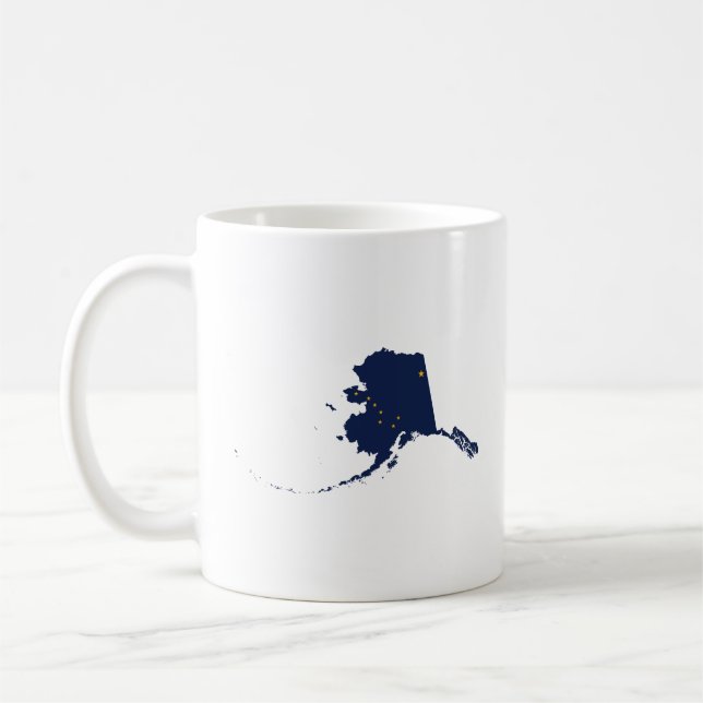 Alaska i Blue och Guld Kaffemugg (Vänster)