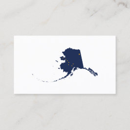 Alaska i Blue och Guld Visitkort