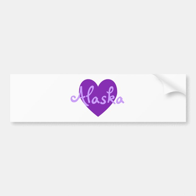 Alaska i Lila Bildekal (Framsidan)