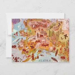 Alaska Illustrerat Vintage vykort