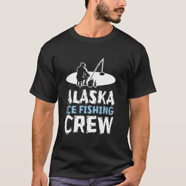 Alaska Isfiske Crew T Shirt (Framsida)
