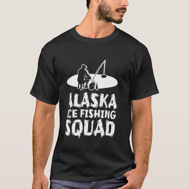 Alaska Isfiske Squad T Shirt (Framsida)