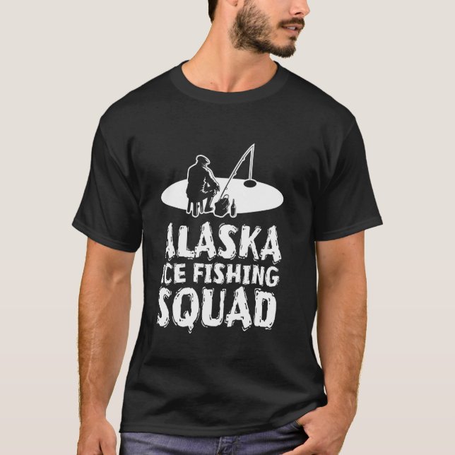 Alaska Isfiske Squad T Shirt (Framsida)
