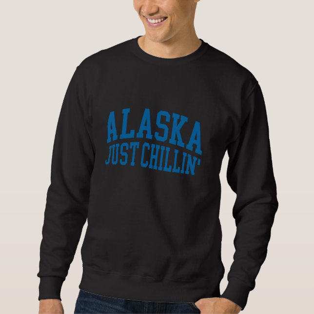 Alaska Just Chillin Alaska Lång Ärmad Tröja (Framsida)