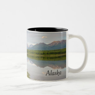 Alaska kaffe koppar - bergreflexion