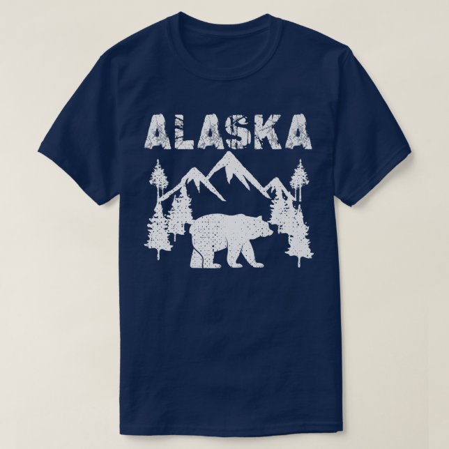 Alaska Kall Snö bergen T Shirt (Design framsida)