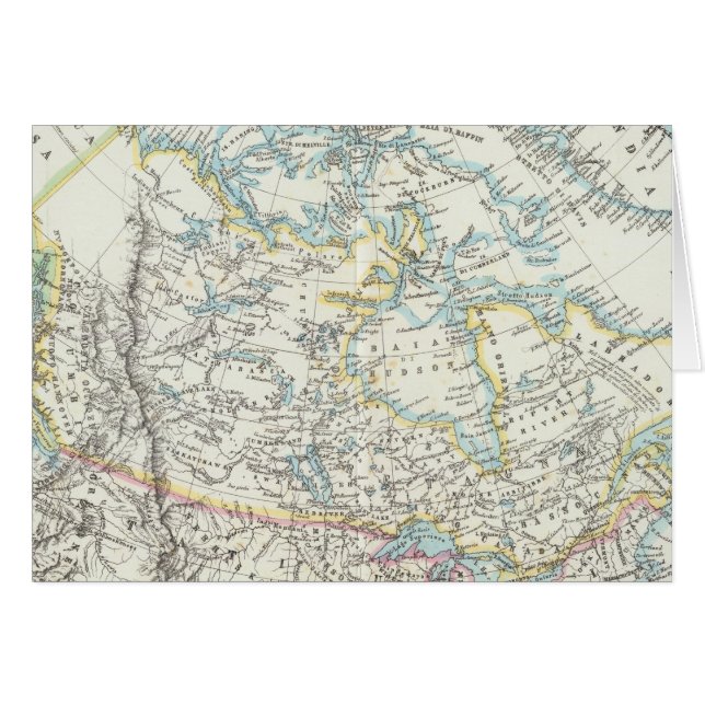 Alaska, Kanada, Grönland Hälsningskort (Framsidan Horizontal)