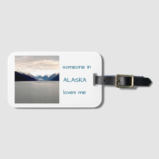 Alaska Kärlek Bagage Tag Bagagebricka (Framsida horisontal)