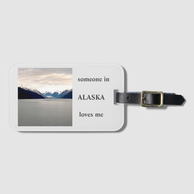 Alaska Kärlek Luggage Tag Bagagebricka (Framsida horisontal)