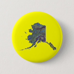 Alaska Karta Button Knapp