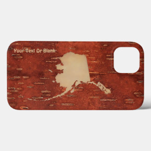 Alaska Karta på Inner Birch Bark