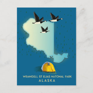 Alaska Karta Vykort