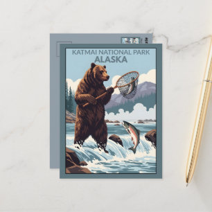 Alaska Katmai nationalpark Vykort