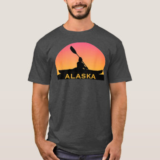 ALASKA Kayak Souvenir I Kärlek Kayaking T Shirt