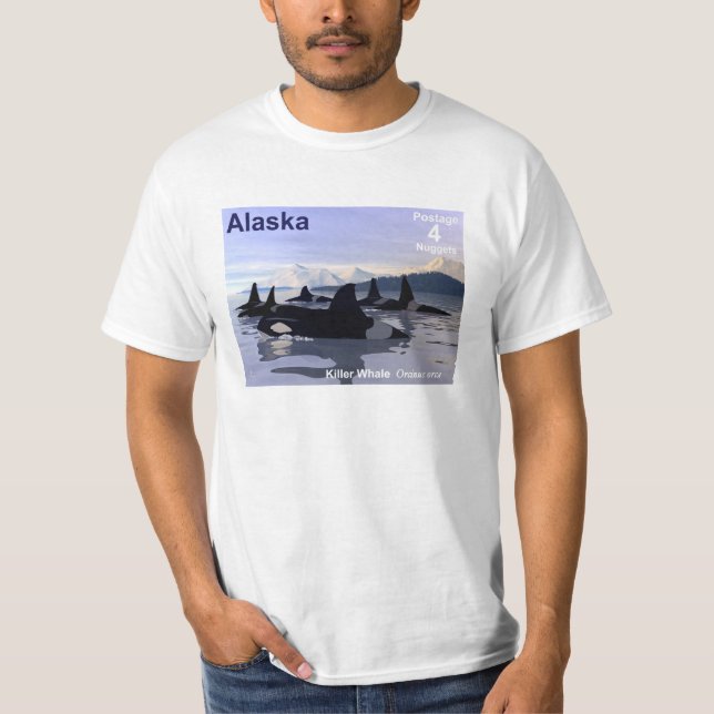 Alaska Killer Whales Frimärke Tröja (Framsida)